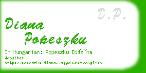 diana popeszku business card